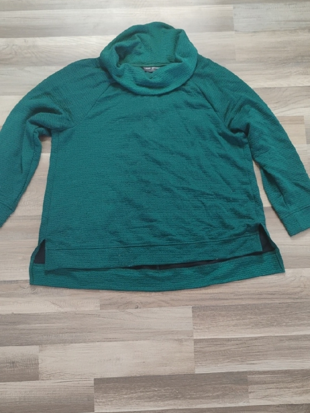 Lane Bryant Teal Cowl Neck Pullover Sweater